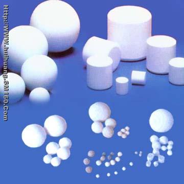 Inert aluminum oxide ceramic balls