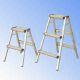 PL-T3B Foldaway Aluminum Household Ladders with Completely Anodized Fi