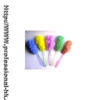 Mesh Bath Sponge with Transparent or Wooden Handle