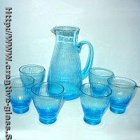Set of 7 Pitcher with Drinking Glasses G0X0016