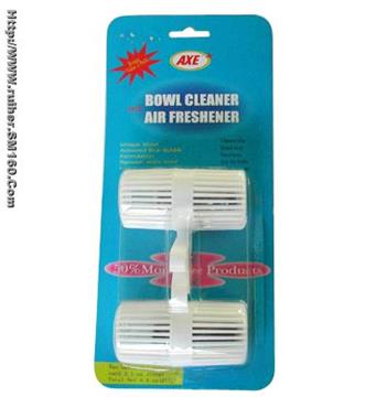 Toilet cleansing and air freshening base