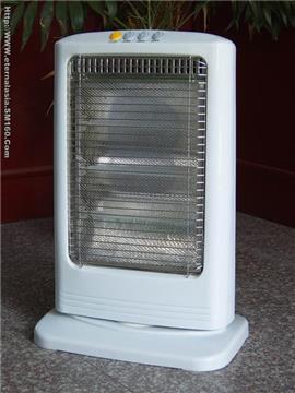 Halogen tube heating