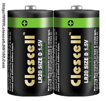 Alkaline LR20 D size