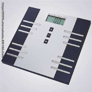 Electronic scale with fat analysis