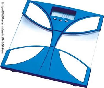 Electronic scale with fat analysis