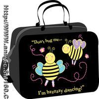 Bzzzzzy Bees Black Dance Bag w/Flashing Lights