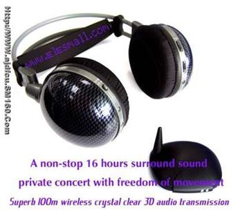 High frequency wireless headphones