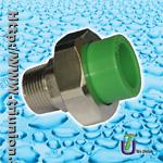 PPR Union With Male Thread End(Metal)