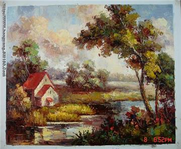 Knife Painted Impressional Landscape Oil Paintings