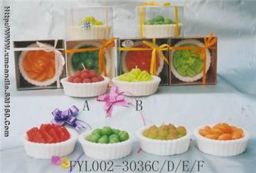 Fruit candle