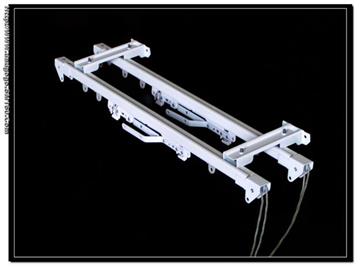 M type double tracks curtain rail