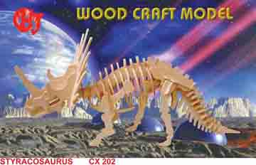 toys wooden puzzles - Styracosaurus