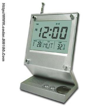 FM Auto Scan Radio with Calendar Alarm Clock