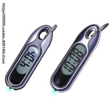 Keychain with Mini Clock & Torchlight