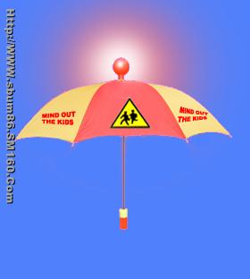 Safety & warning umbrella
