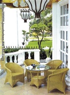 synthetic rattan garden furniture