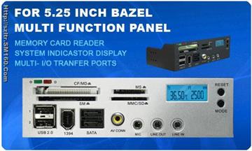 5.25”Multifunction panel with All in 1 card reader 