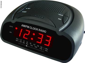 AM/FM LED ALARM CLOCK RADIO