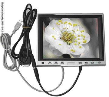 Carpc monitor:8inch Stand Car Tft-lcd monitor with VGA and touch panel