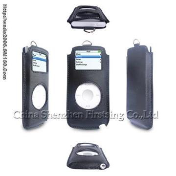 NANO039 iPod nano 2nd Leather Case (Black)