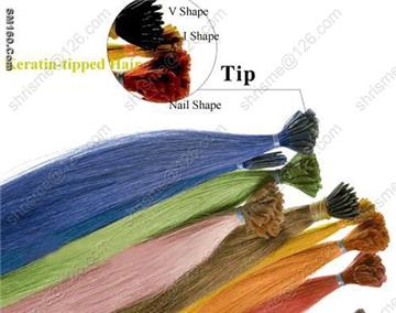 100% remy hair pre-bonded hair extension