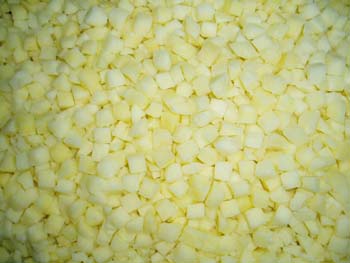 IQF FUJI APPLE DICE(BLANCHED)