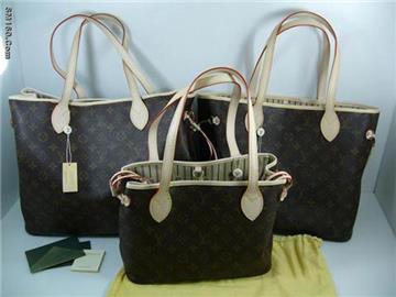 LV (Louis Vuitton) Monogram Neverfull GM Shopping Bag 
