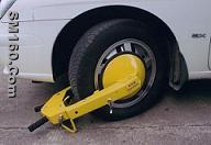 police car wheel clamp