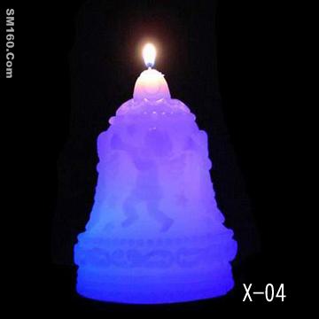 angel bell led candle