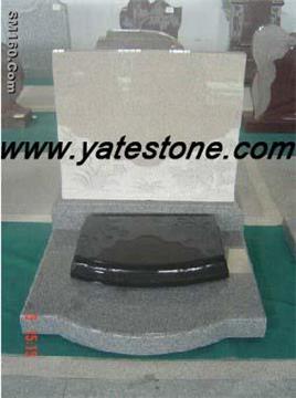 Granite tombstone and monument