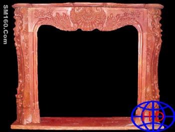 Sculpture about fireplace