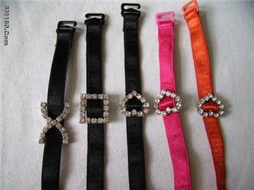 Sell bra strap with beads bra strap with zircon clear bra strap