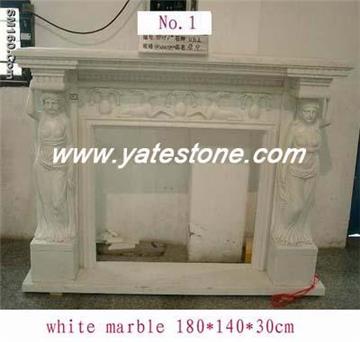Granite fireplace