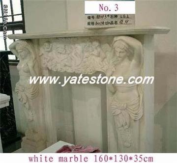 Granite fireplace