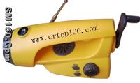 crank hand led flashlight with FM radio