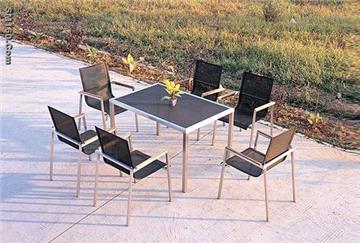 stainless steel with textylene fabric furniture
