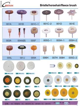 Bristle/horsehair/fleece brush