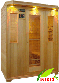 3-4 persons super deluxe infrared sauna room