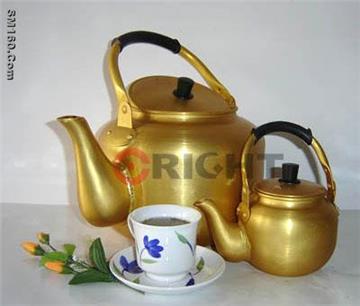 Aluminum Golden tea kettles 