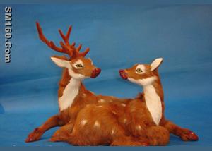 synthetic furry animal decoration, fur animal decoration, life-like fu