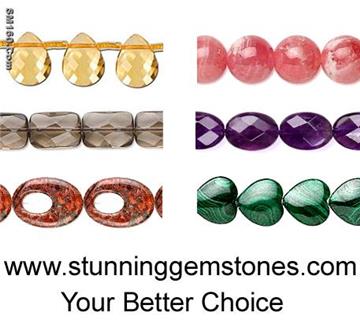Wholesale Natural Gemstone Beads & Semiprecious Stone Beads