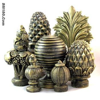 Resin finials A
