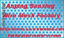 Perforated metal screen