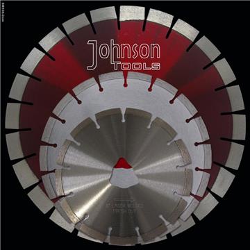 Dry cutting cured concrete blade