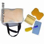 Car Care Kit with Cleaning Towel, Sponge and Brush