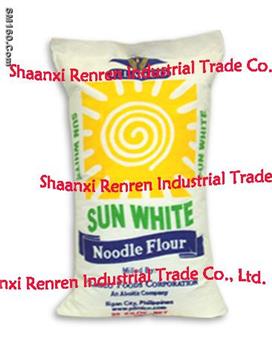 Grey fabric flour bag