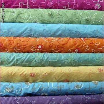 All over eyelet embroidery fabric 