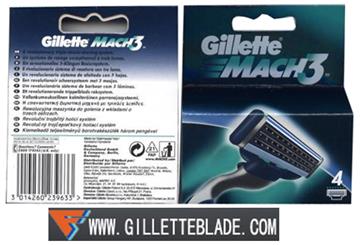Gillette Mach3 balde pack 4's/8's