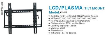 Black/silver Steel LED TV Tilt Bracket M2342T