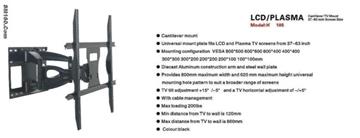 2011 Steel black LCD TV Bracket H105